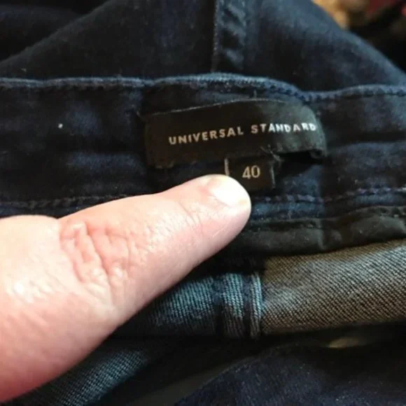 Universal Standard High Rise Seine Skinny Jeans 32" Size 40W - Picture 3 of 3